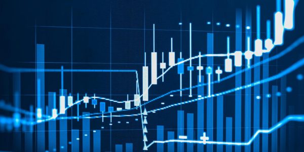 Index graph stock market financial data analysis japanese candlesticks trading