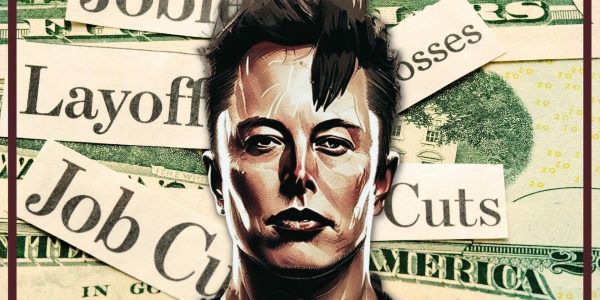 elon firing and smiling