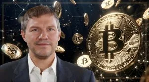 This image shows Nick Szabo and Bitcoin.