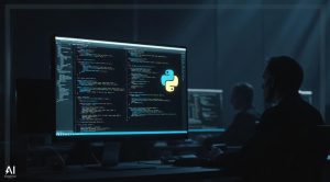 Is Python Gaining In Popularity Amongst Investment Bankers - AI Generated graphic