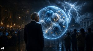 AI generated Image for the article: Wall Street’s New Fed Whisperer is a Betting Market
