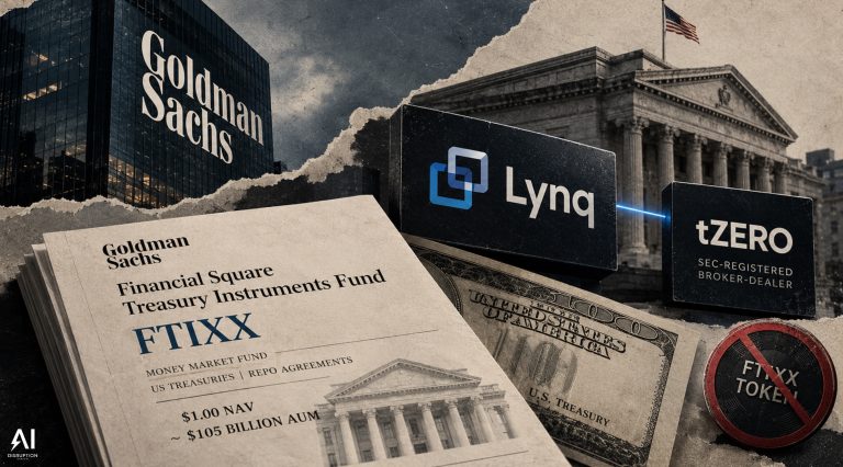 Why Did Goldman Put a $100 Billion Treasury Fund on Lynq Without a Token?