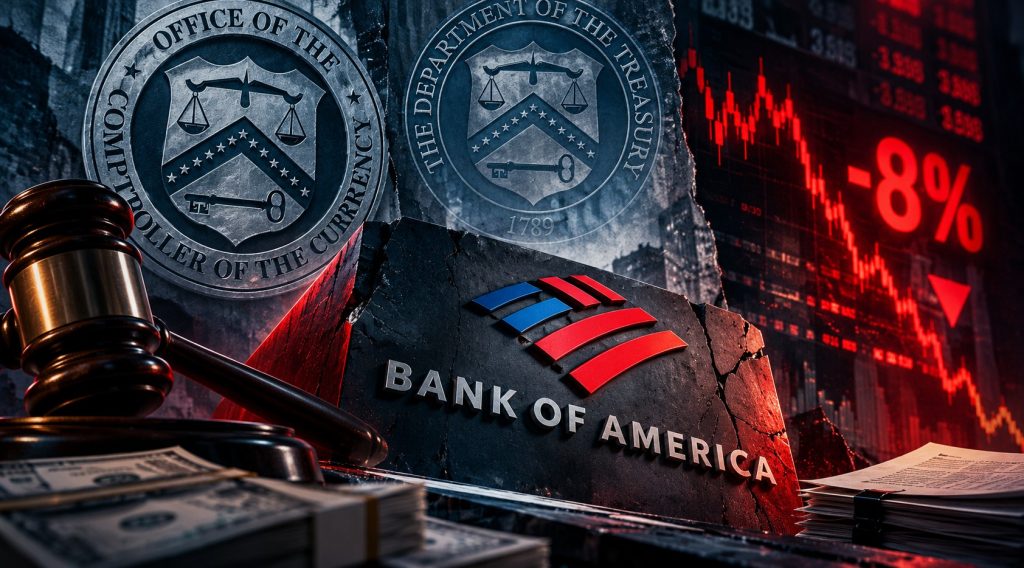 Bank of America Drops 8% After $1.21bn Fine as Investors Price in More Than the Penalty