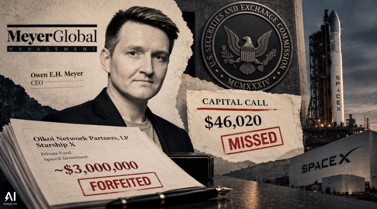 SEC Sues Meyer Global Over Missed $46,020 Capital Call That Cost Fund Its SpaceX Stake